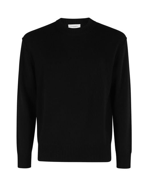 Paolo Pecora Black Maglia Girocollo for men