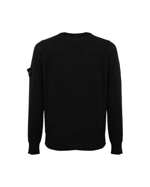 Stone Island Black 536B4 Cotton Sweater for men