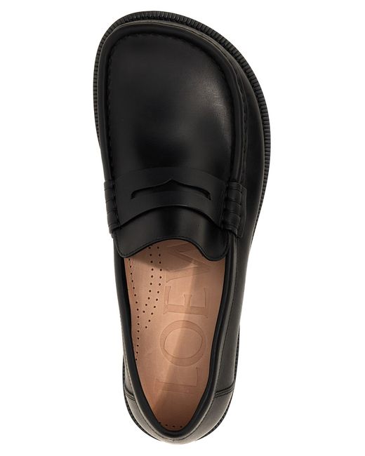 Loewe Black Campo Loafers for men