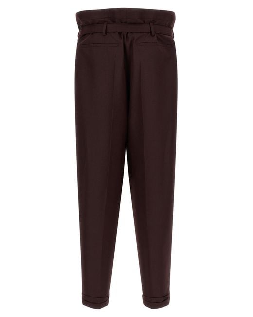 Saint Laurent Brown Wool Casual Pants for men