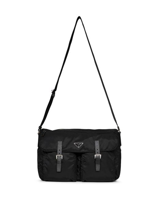 Prada Black Crossbody Bag Recycled Polyamide Shoulder for men