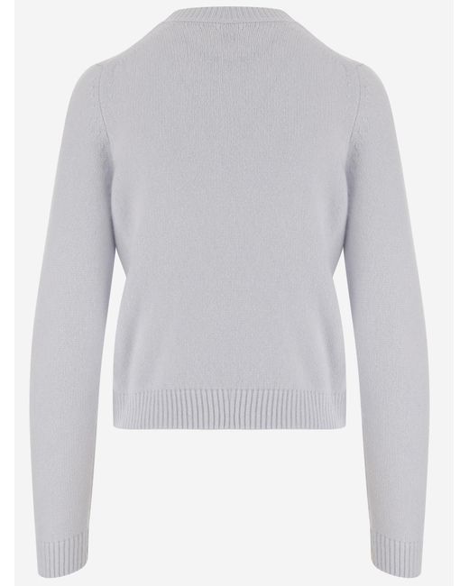 Khaite Gray Cashmere Sweater