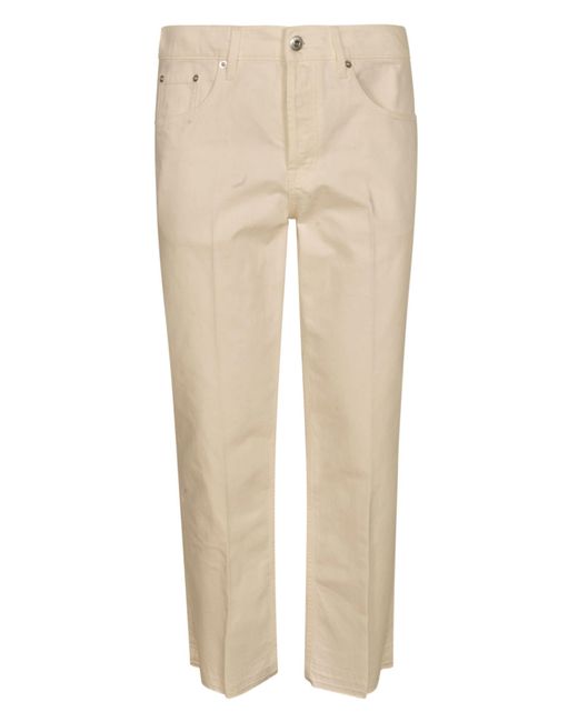 Lanvin Natural Button Fitted Jeans for men