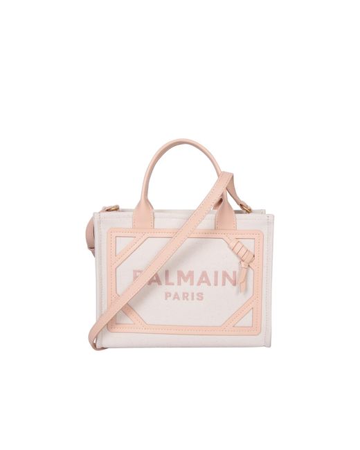 Balmain Pink Barmy Shop S Canvas Bag