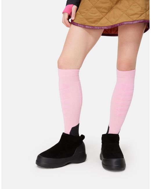 Moon Boot Black Luna Suede Low Boots