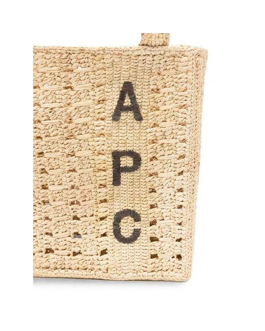 A.P.C. Natural Tote Bag Raffia