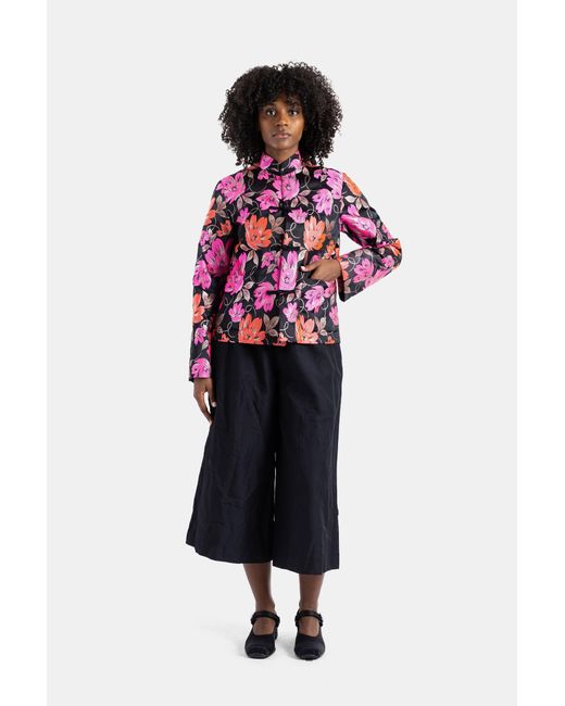 Comme des Garçons Red Wide Culottes Trousers