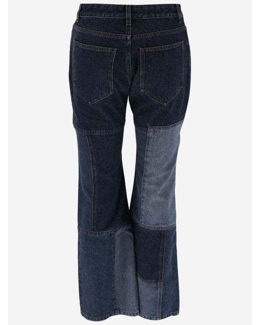Chloé Blue Patchwork Denim Jeans