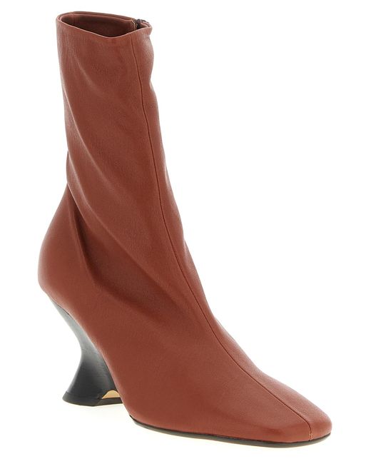 Dries Van Noten Brown 'W. L. Ankle Boots
