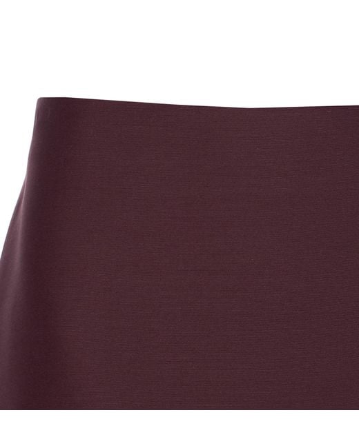 Khaite Purple Jett Skirt