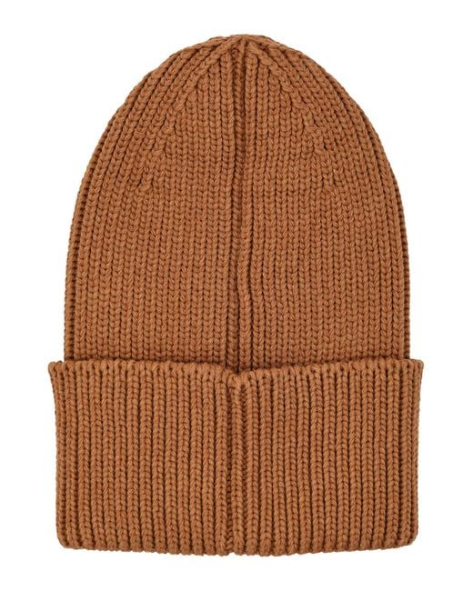 Adidas By Stella McCartney Brown Cotton Blend Beanie