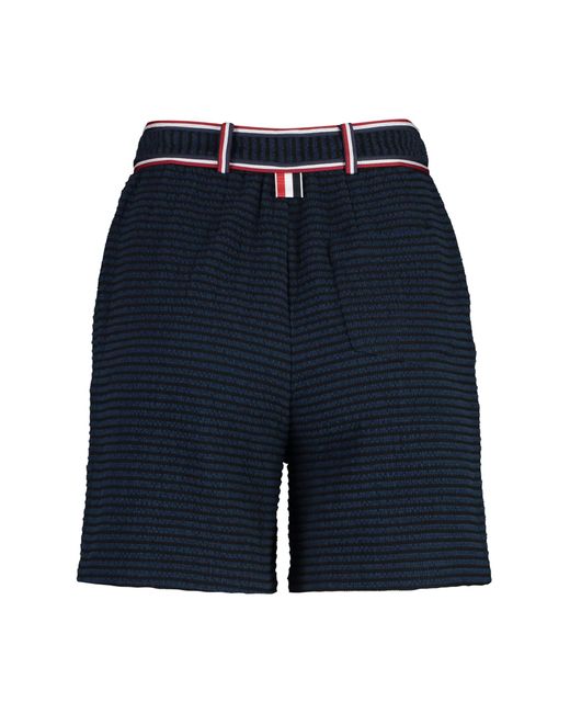 Thom Browne Blue Knitted Shorts