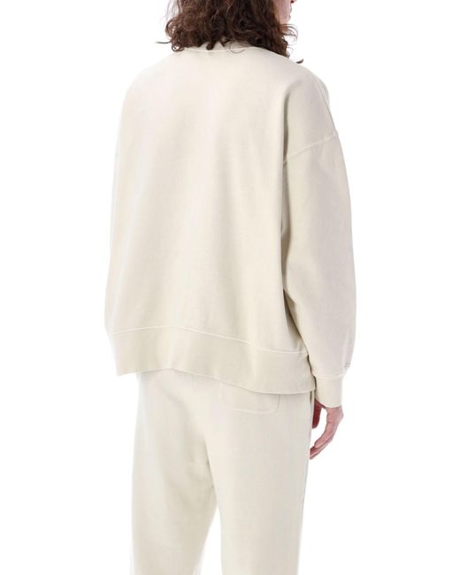 Palm Angels White Seasonal Logo Sweatshirt for men