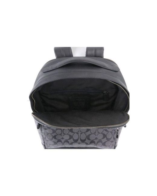 COACH Black Backpack Gunmetal-Charcoal- Bags Backpacks