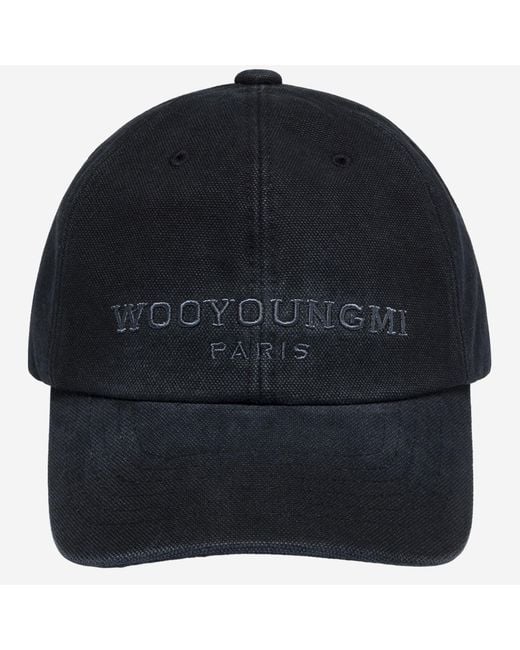 Wooyoungmi Blue Baseball Cap Cotton Hat for men