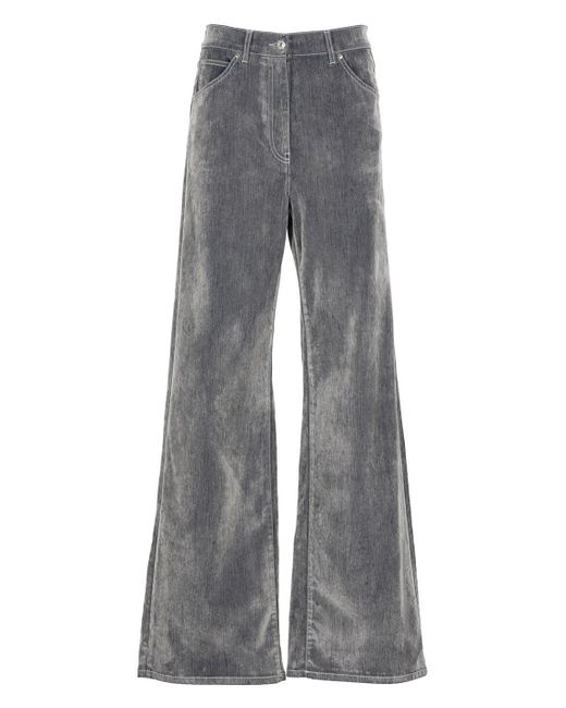 MSGM Gray Trousers Grey