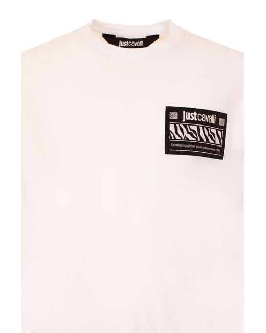 Just Cavalli White T-Shirt for men
