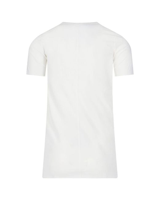 Rick Owens White Basic T-shirt for men