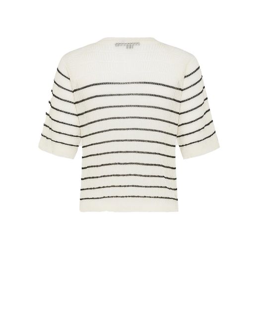 Seventy White Striped T-Shirt
