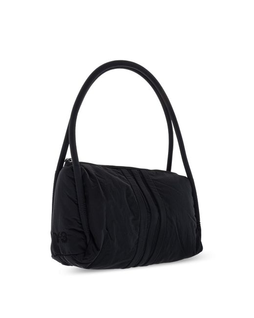 Y-3 Black Padded Stripes Logo Shoulder Bag