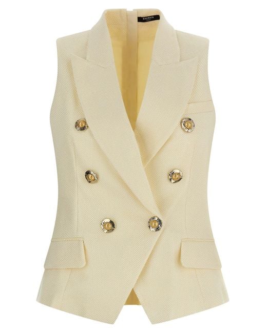Balmain Natural And Coin' Vest