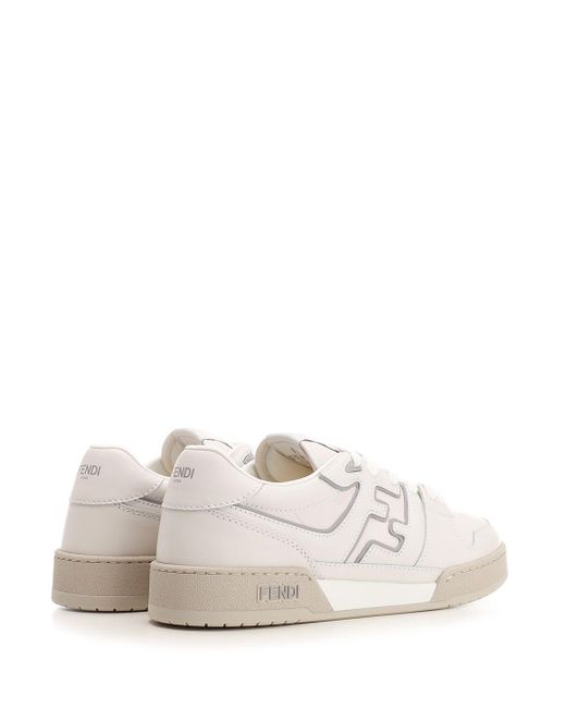 Fendi White Match Sneakers for men