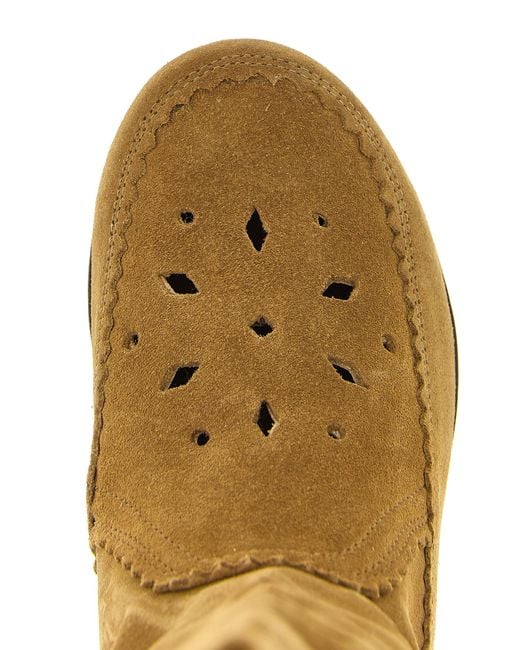 Isabel Marant Brown Round Toe Boots