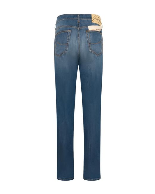 Jacob Cohen Blue Five-Pocket Jeans for men