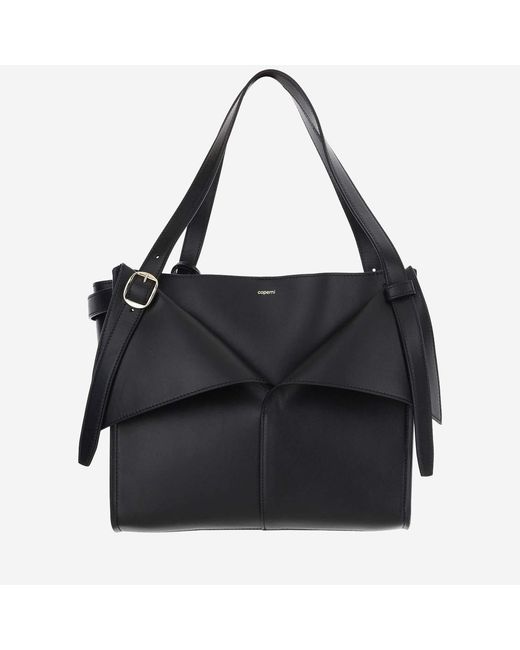 Coperni Black Cabas Leather Handbag Handbags