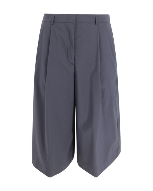 Herno Blue Shorts Cotton
