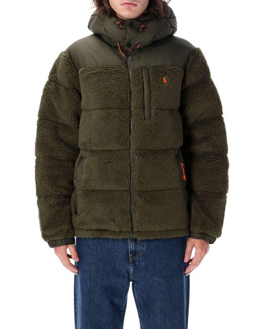 Polo Ralph Lauren Green The Gorham Hybrid Down Jacket for men