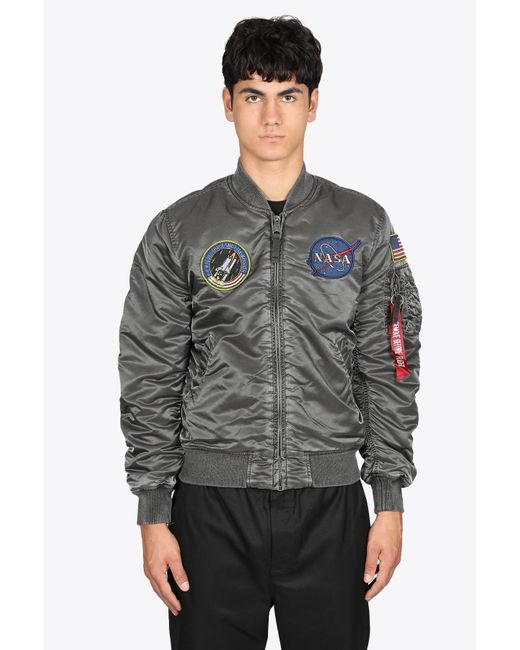grey nasa bomber jacket