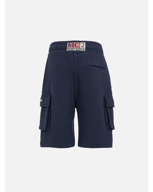 Mc2 Saint Barth Blue Boy Cargo Short Pants Cargy for men