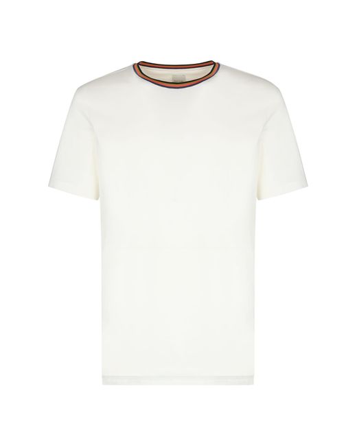 Paul Smith White Cotton T-shirt for men