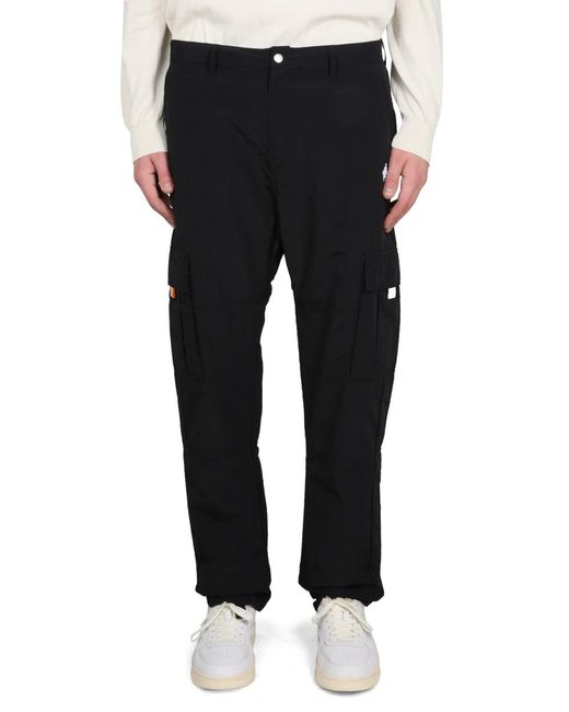 Marcelo Burlon White Cargo Cross Pants Polyamide Trousers for men