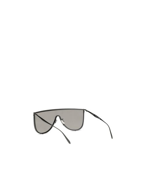 Alaïa Gray Sunglasses Mask Metal