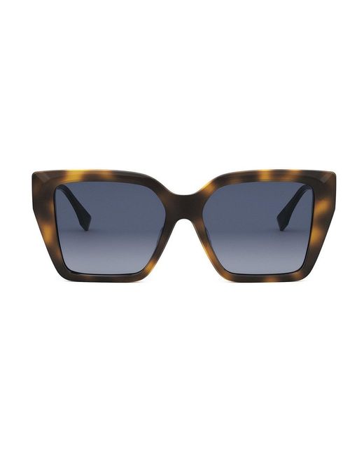 Fendi Blue Ff Diamonds Acetato Sunglasses