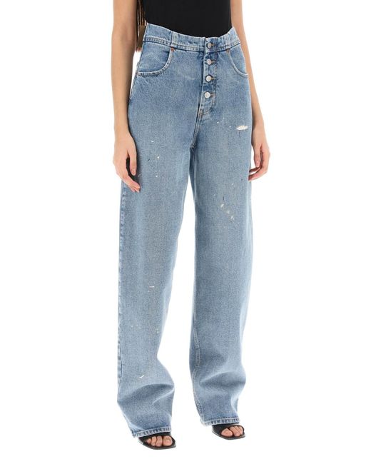 MM6 by Maison Martin Margiela Blue Lived In Effect Jeans