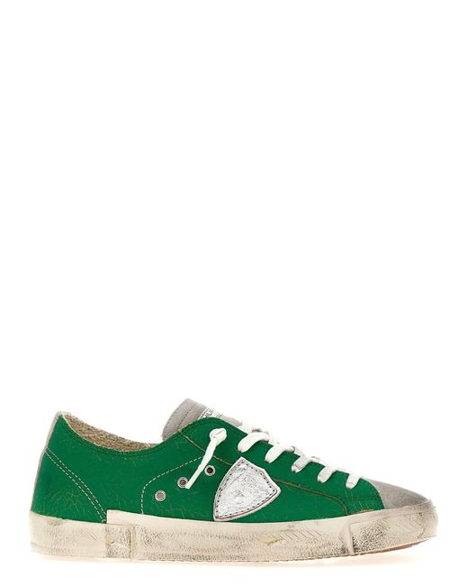 Philippe Model Green Prsx Low Sneakers for men