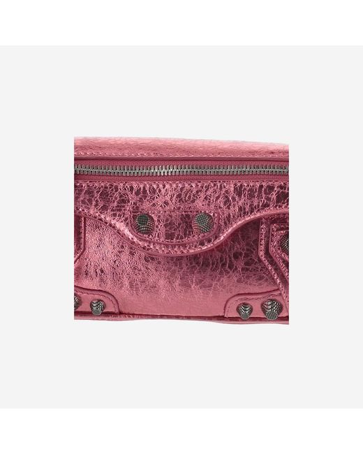 Balenciaga Red Le Cagole Xs Leather Shoulder Bag Lambskin
