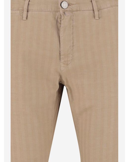 Jacob Cohen Natural Stretch Cotton Blend Pants for men