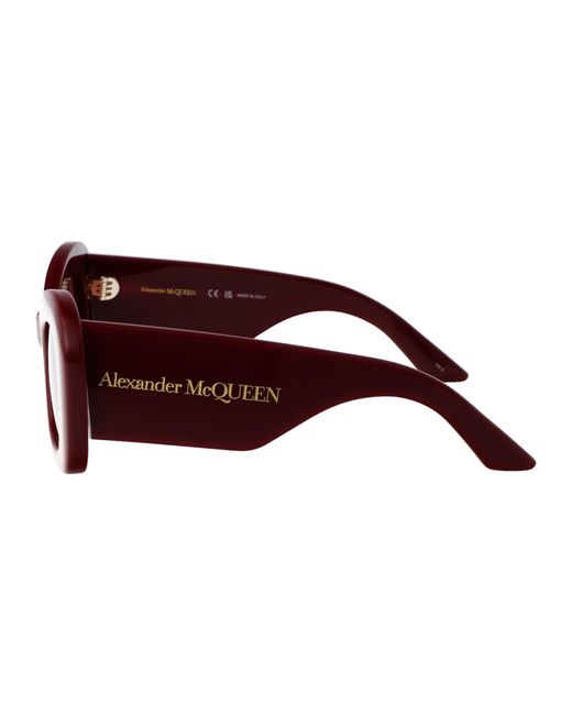 Alexander McQueen Red Sunglasses