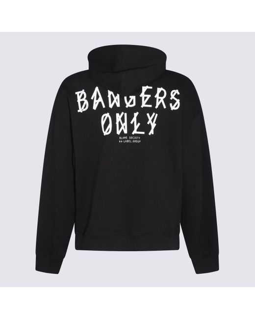 44 Label Group Black Cotton Bangers Sweatshirt for men