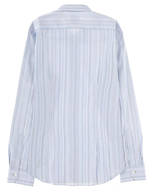Paul Smith Blue Signature Stripe Shirt Cotton for men