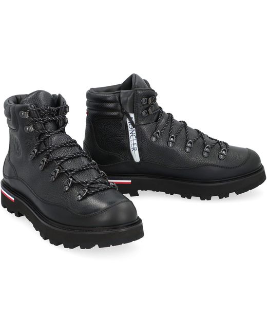 Moncler Black Paka Hiking Boots for men