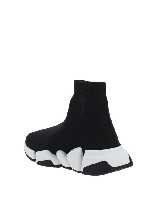 Balenciaga White Speed Sneakers Polyester; Elastane