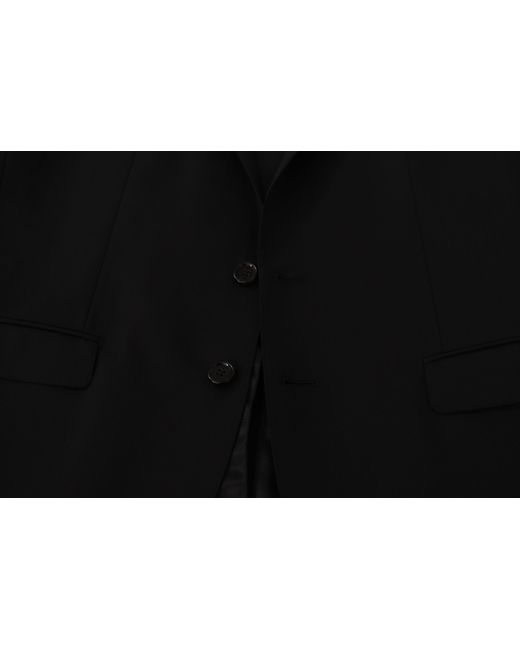 Dolce & Gabbana Black Single Breasted Jacket Martini Blazer for men