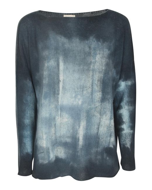 F Cashmere Blue Bruco Sweater