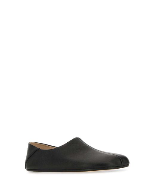 MM6 by Maison Martin Margiela Black Leather Loafers for men