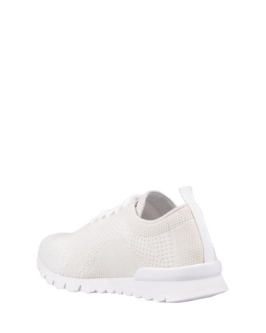 Kiton White Rope ''fit'' Running Sneakers